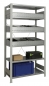 Preview: BERT-Regalmodul 2 Grundfeld HxBxT 2000x1005x500 mm Stecksystem Rahmen RAL 7035