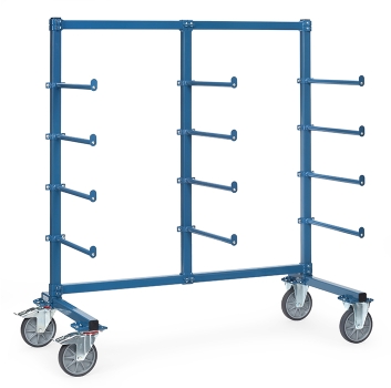 Tragarmwagen mit Abrollsicherung und PVC
