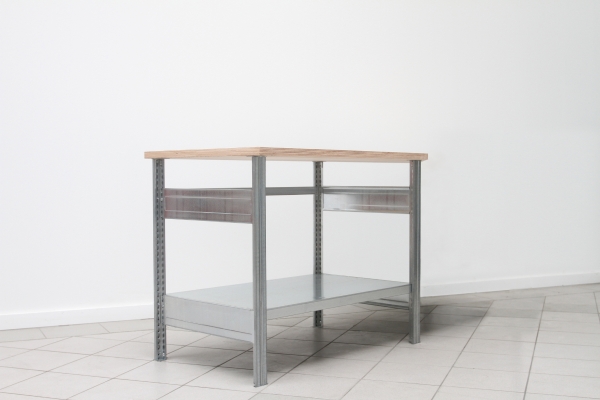 BERT-Werktisch Typ 1 HxBxT 880x1100x700 mm 1 Ebenen Stahlboden Belastung 150 kg