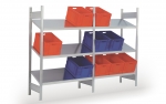 BERT-Schrägbodenregal Grundfeld HxBxT 2000x875x600 mm Stecksystem verzinkt